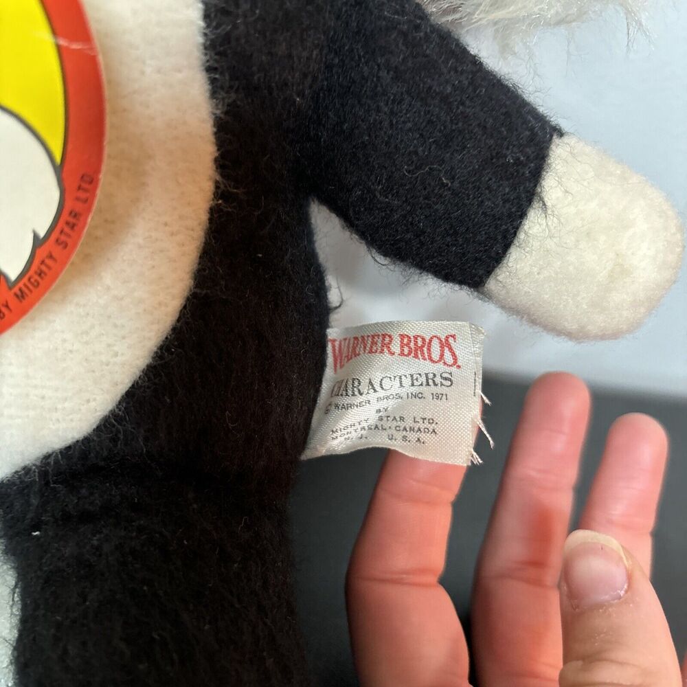 Warner bros Characters Tweety And Sylvester Plush By Mighty Star 1971 - Picture 5 of 8